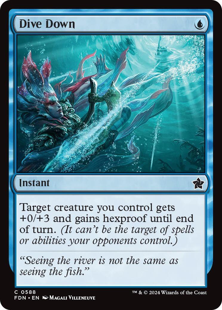 Image for Dive Down (588) (FDN) - Magic: The Gathering