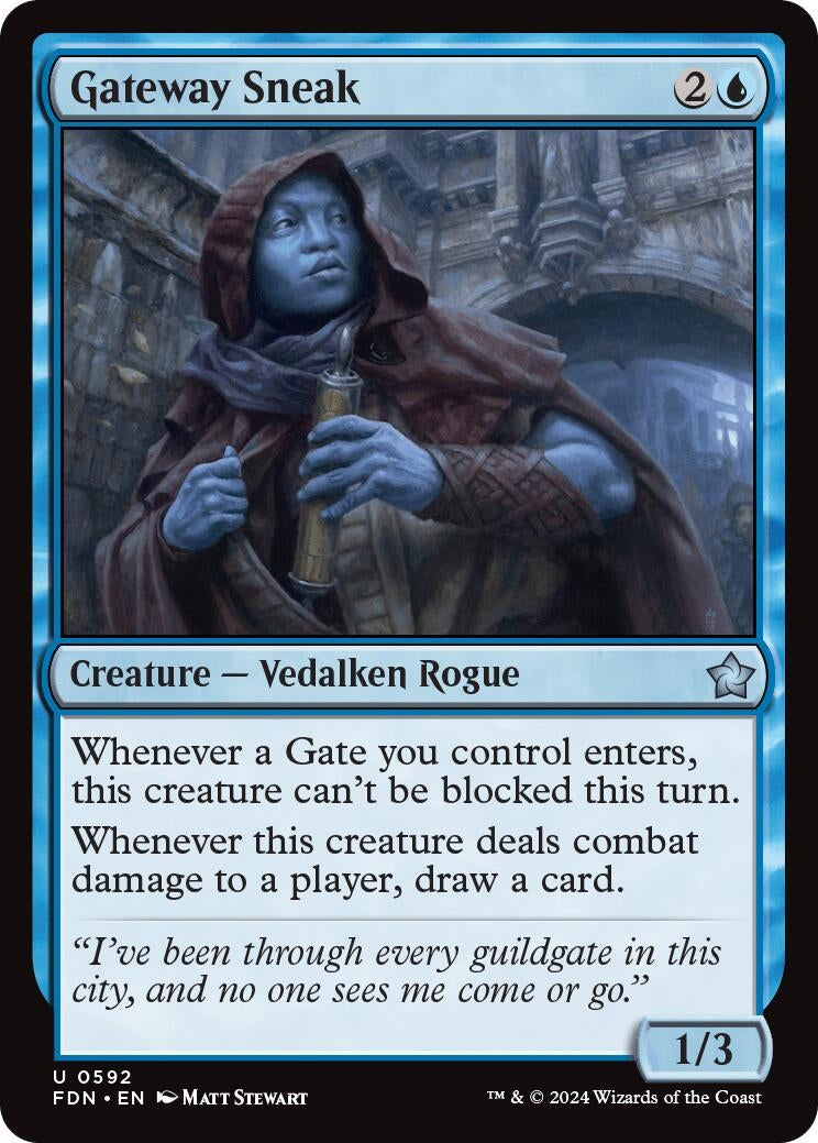 Image for Gateway Sneak (592) (FDN) - Magic: The Gathering