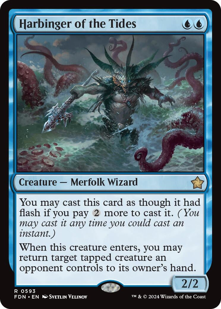 Image for Harbinger of the Tides (593) (FDN) - Magic: The Gathering