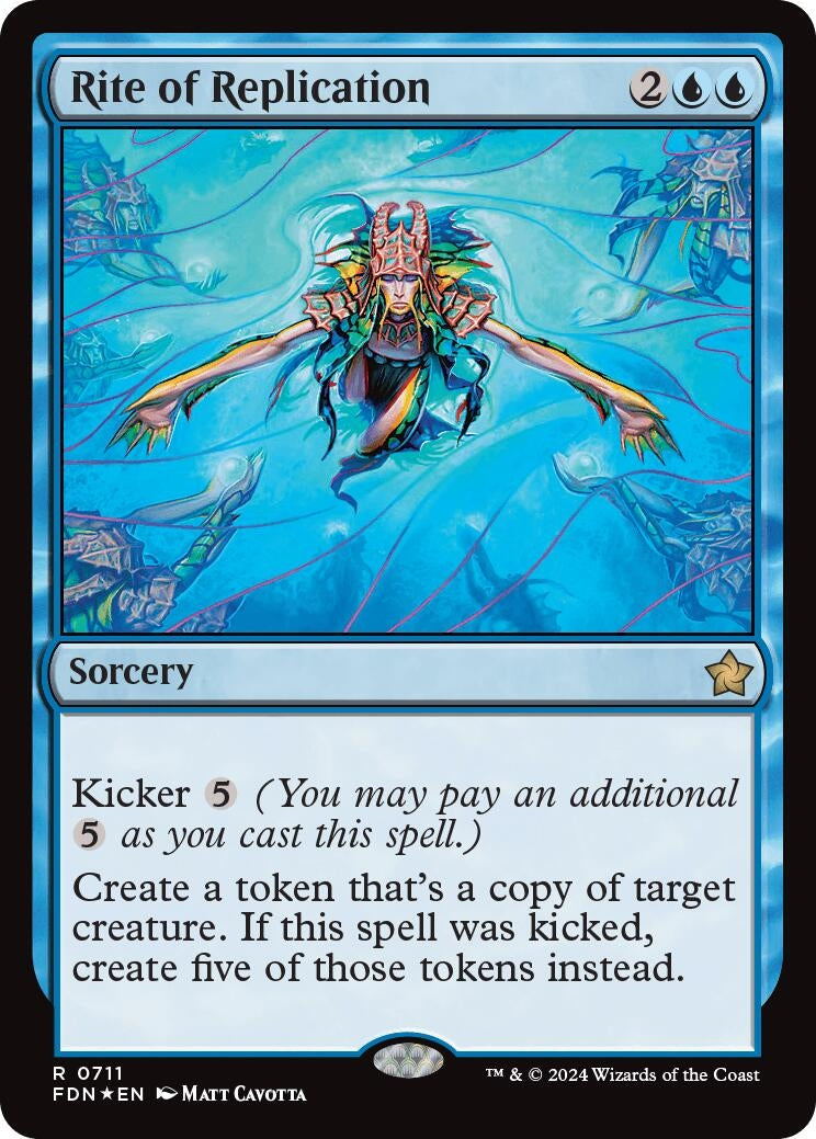 Image for Rite of Replication (711) (FDN) - Magic: The Gathering