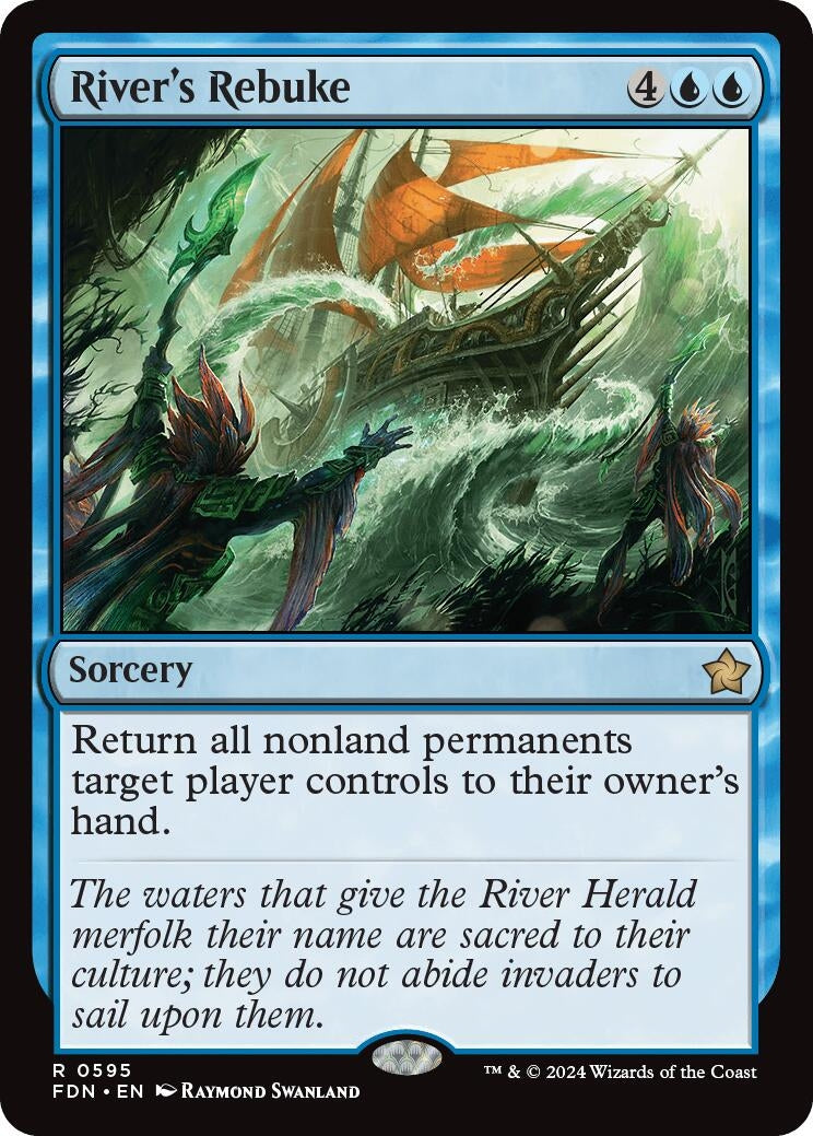 Image for River's Rebuke (595) (FDN) - Magic: The Gathering