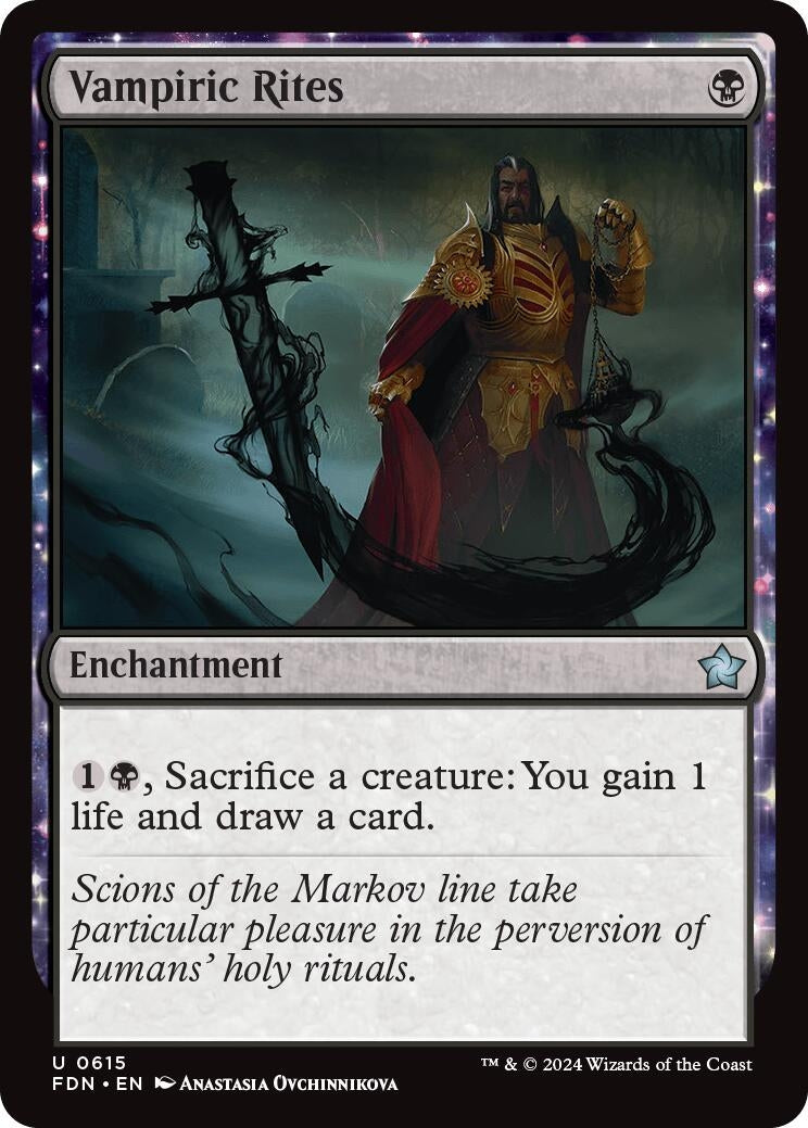 Image for Vampiric Rites (615) (FDN) - Magic: The Gathering