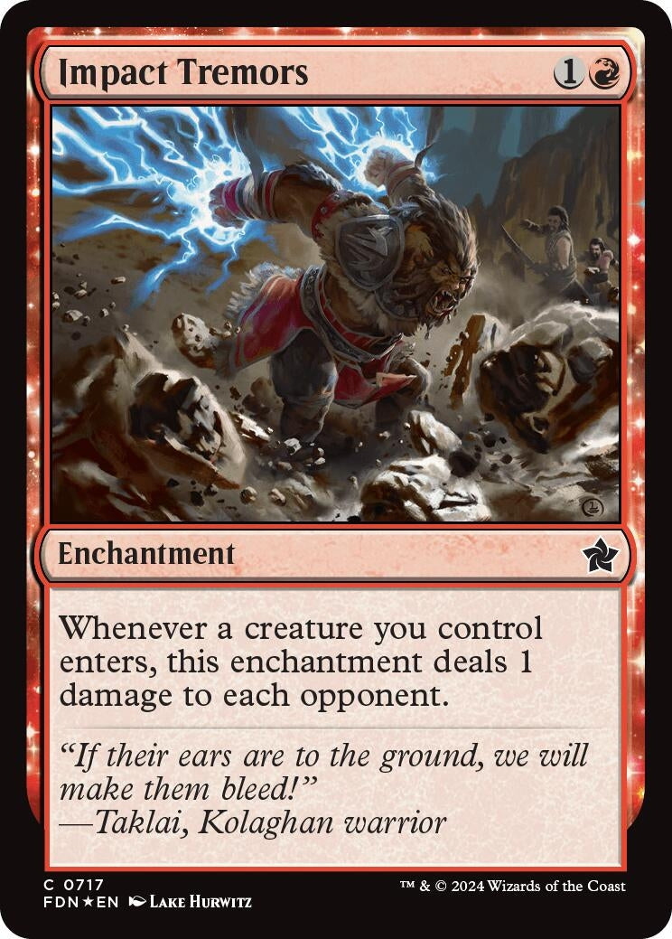 Image for Impact Tremors (717) (FDN) - Magic: The Gathering