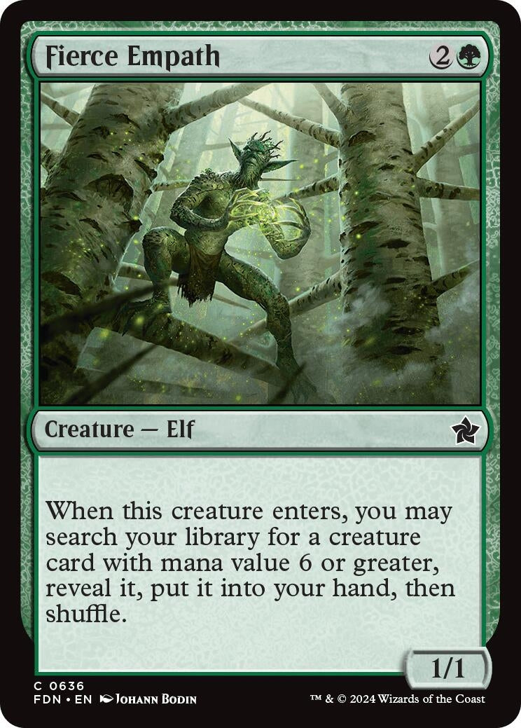 Image for Fierce Empath (636) (FDN) - Magic: The Gathering
