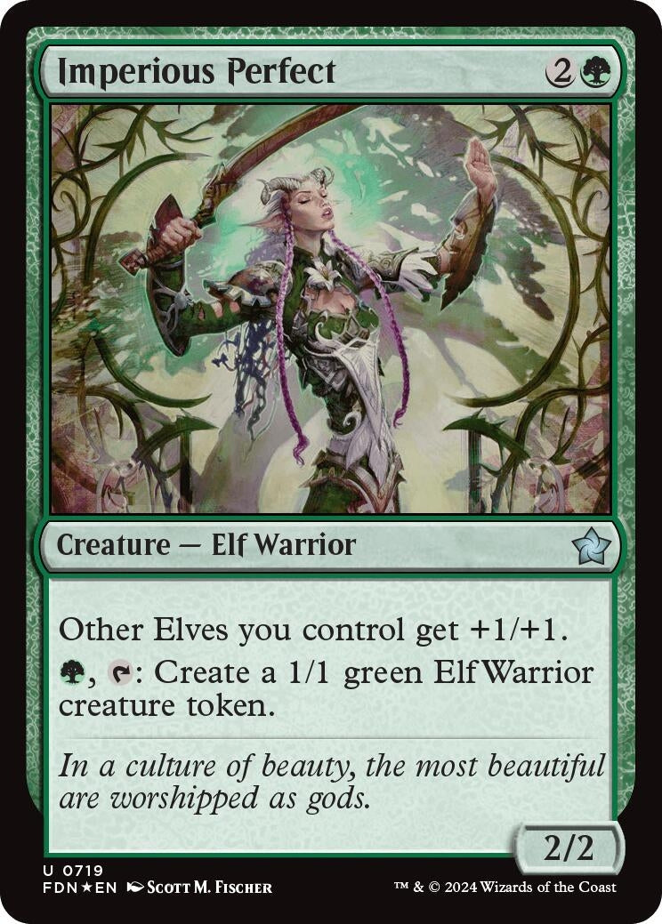 Image for Imperious Perfect (719) (FDN) - Magic: The Gathering