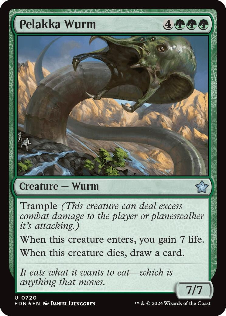 Image for Pelakka Wurm (0720) (720) (FDN) - Magic: The Gathering
