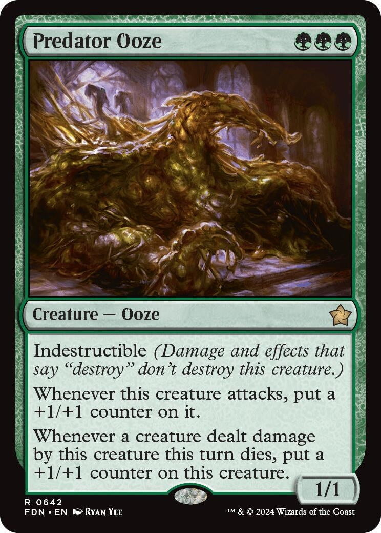 Image for Predator Ooze (642) (FDN) - Magic: The Gathering