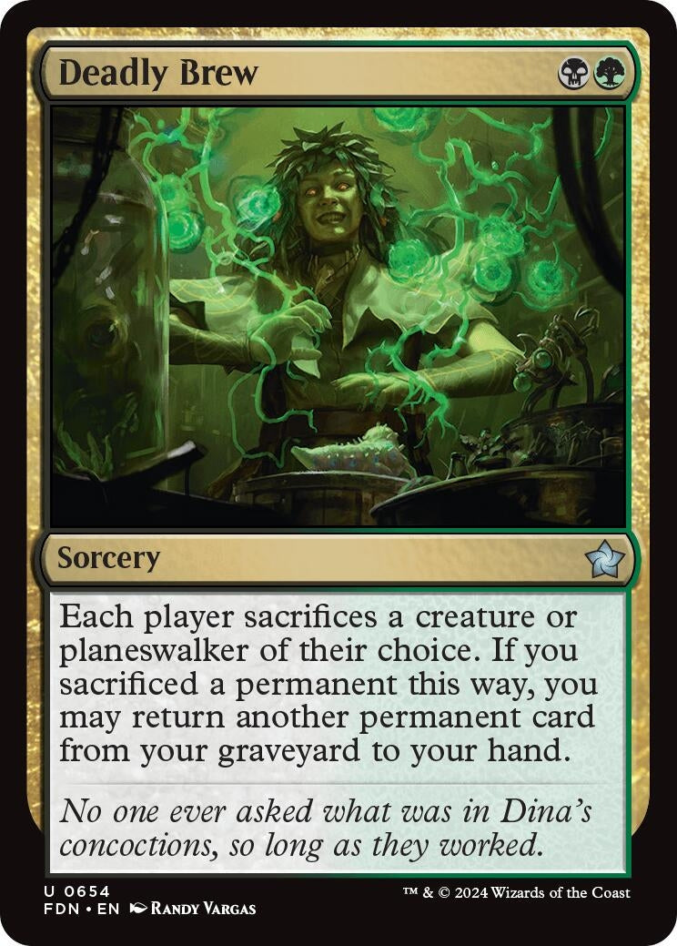 Image for Deadly Brew (654) (FDN) - Magic: The Gathering