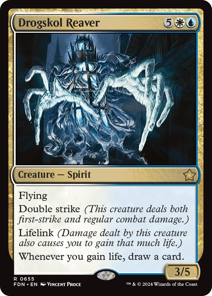 Image for Drogskol Reaver (655) (FDN) - Magic: The Gathering