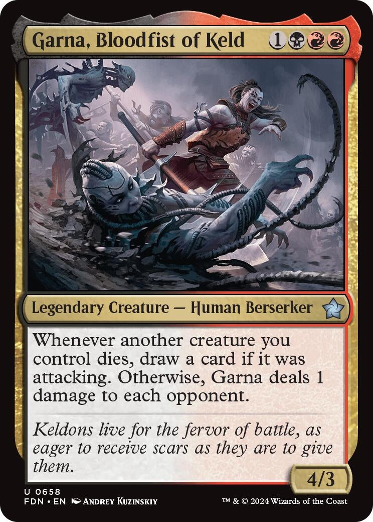 Image for Garna, Bloodfist of Keld (658) (FDN) - Magic: The Gathering