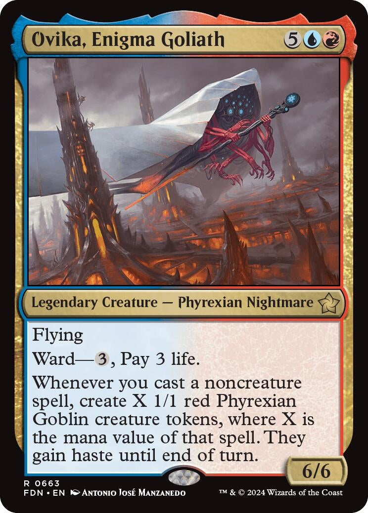 Image for Ovika, Enigma Goliath (663) (FDN) - Magic: The Gathering