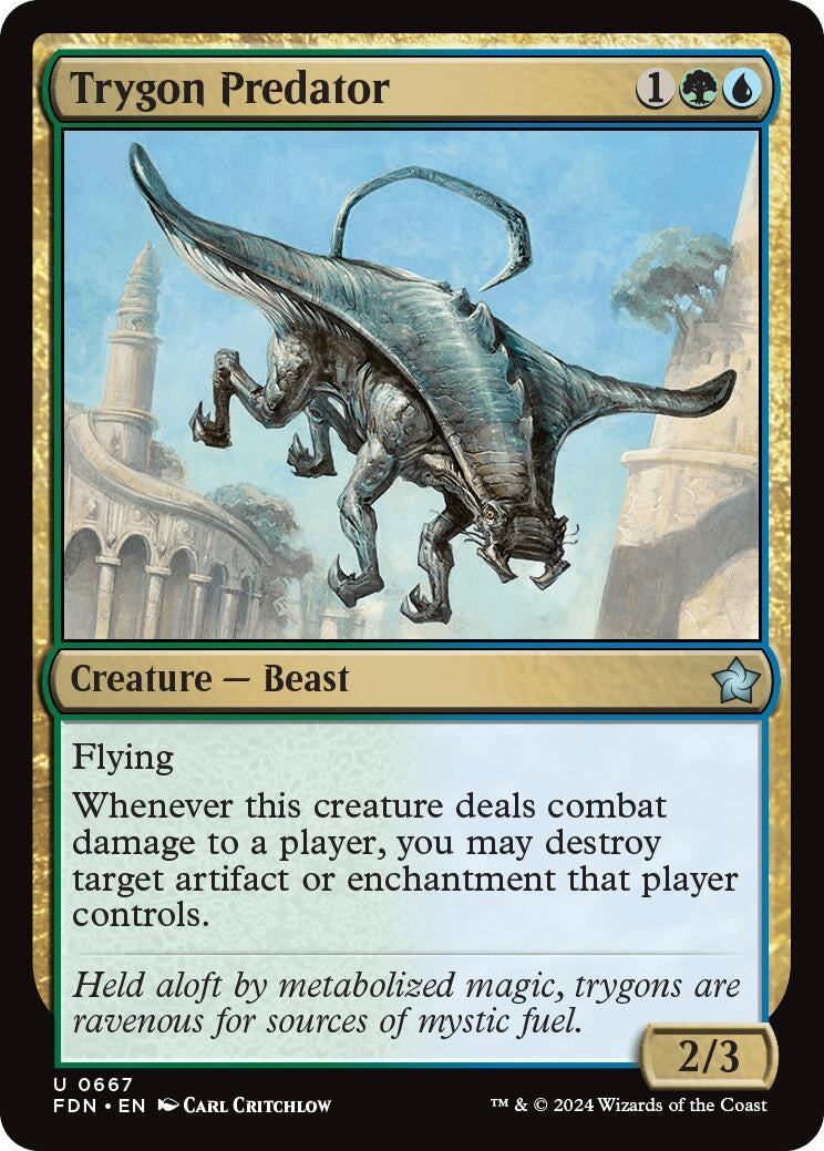 Image for Trygon Predator (667) (FDN) - Magic: The Gathering