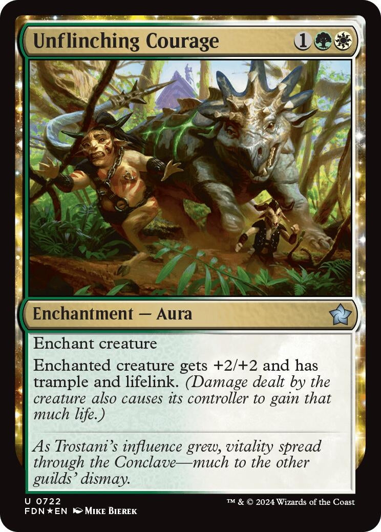 Image for Unflinching Courage (722) (FDN) - Magic: The Gathering