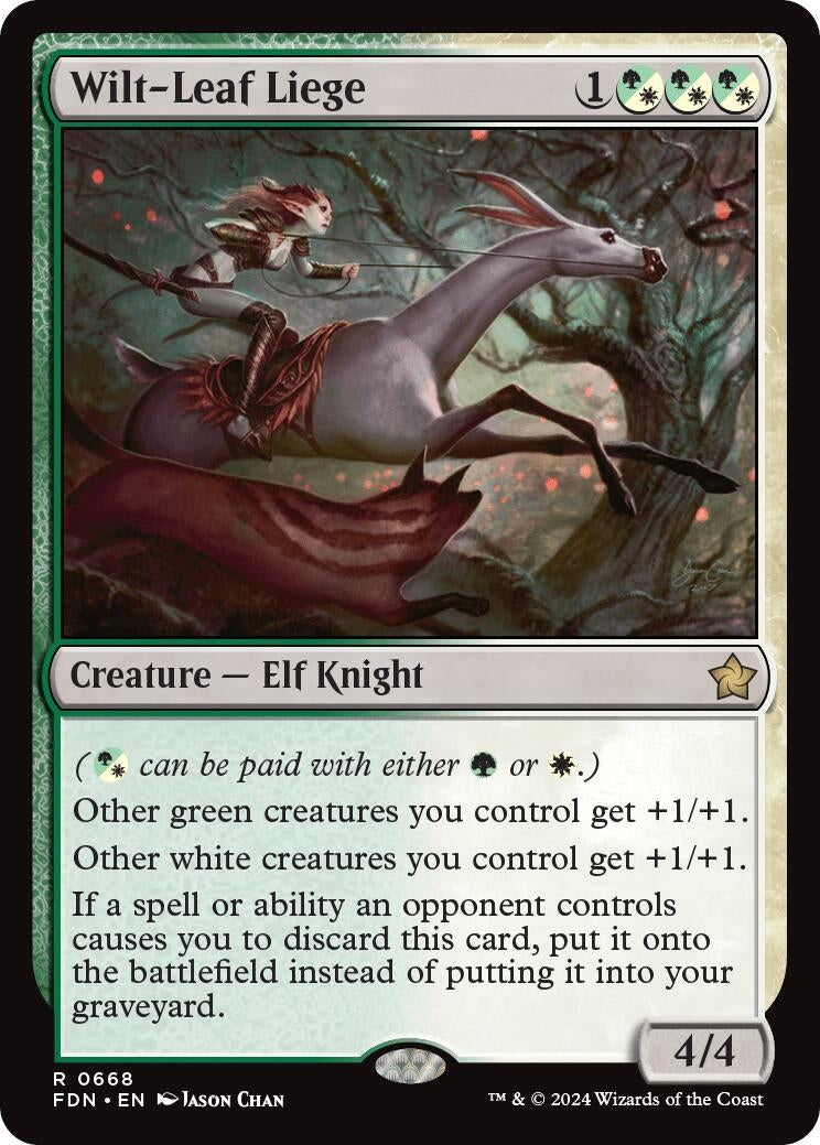 Image for Wilt-Leaf Liege (668) (FDN) - Magic: The Gathering