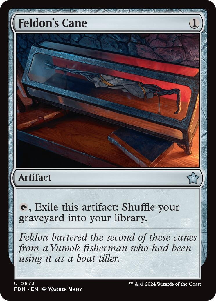 Image for Feldon's Cane (673) (FDN) - Magic: The Gathering