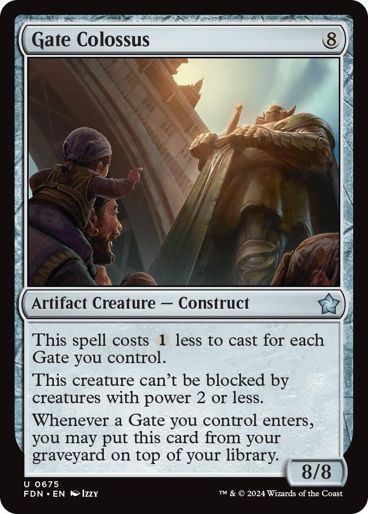 Image for Gate Colossus (675) (FDN) - Magic: The Gathering