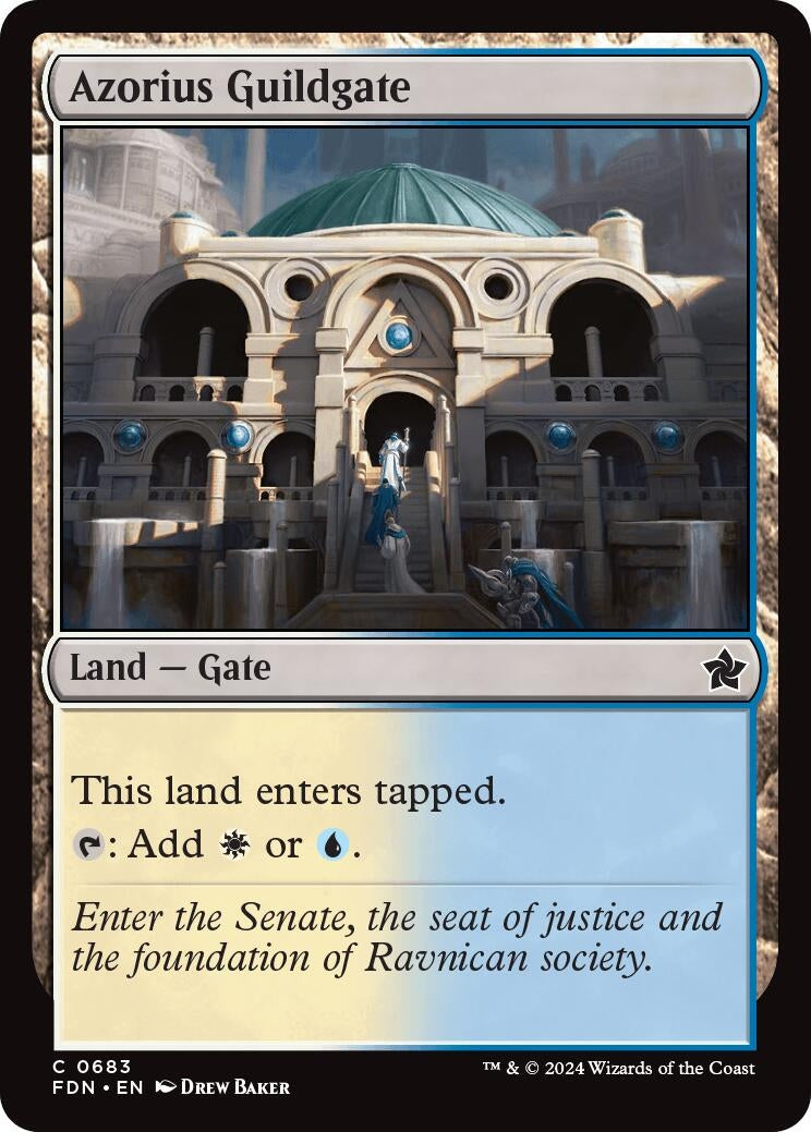 Image for Azorius Guildgate (683) (FDN) - Magic: The Gathering