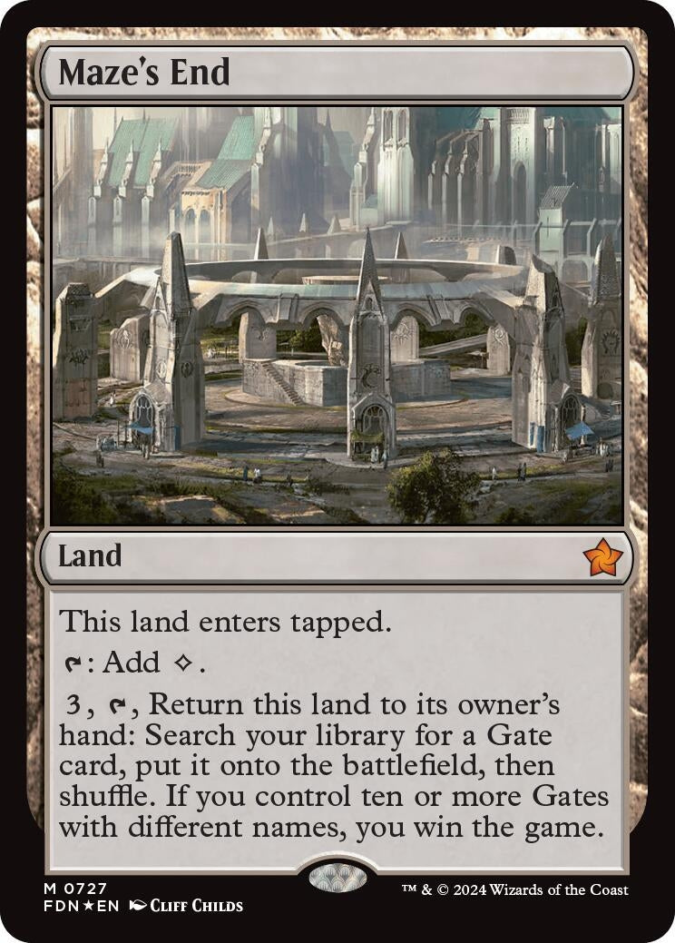 Image for Maze's End (727) (FDN) - Magic: The Gathering