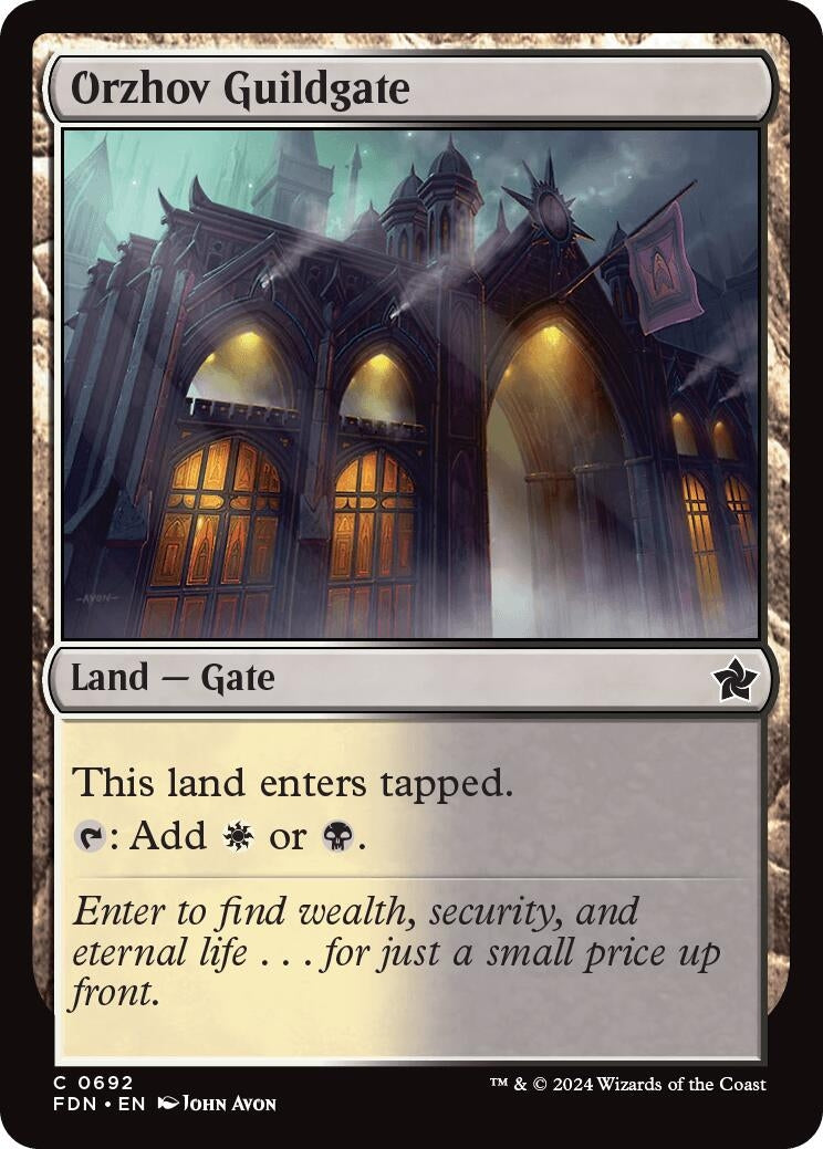 Image for Orzhov Guildgate (692) (FDN) - Magic: The Gathering