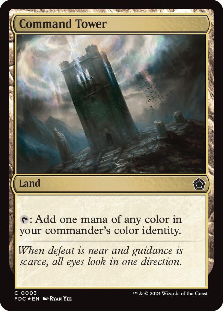 Image for Command Tower (3) (FDC) - Magic: The Gathering