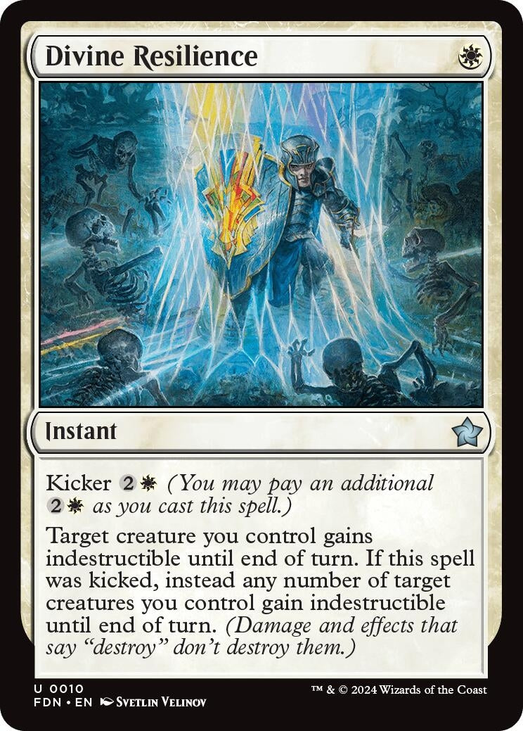 Image for Divine Resilience (10) (FDN) - Magic: The Gathering