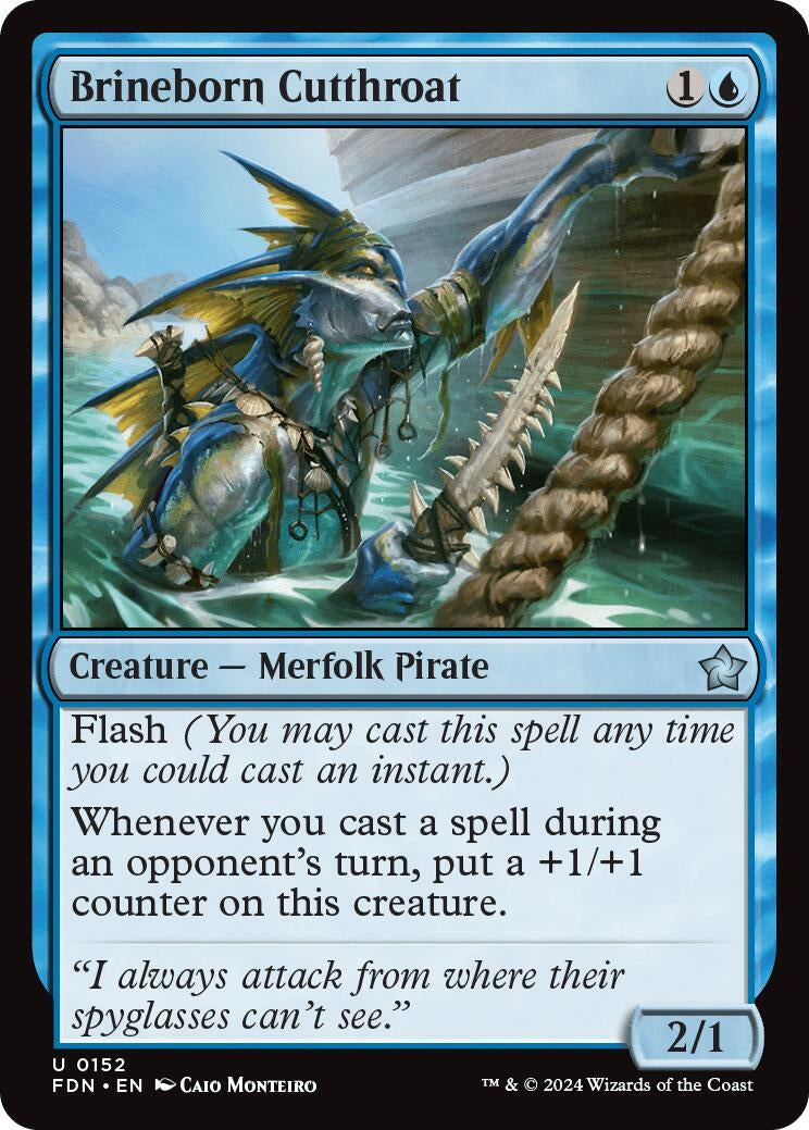 Image for Brineborn Cutthroat (152) (FDN) - Magic: The Gathering