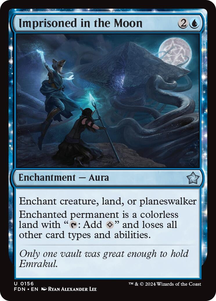 Image for Imprisoned in the Moon (156) (FDN) - Magic: The Gathering