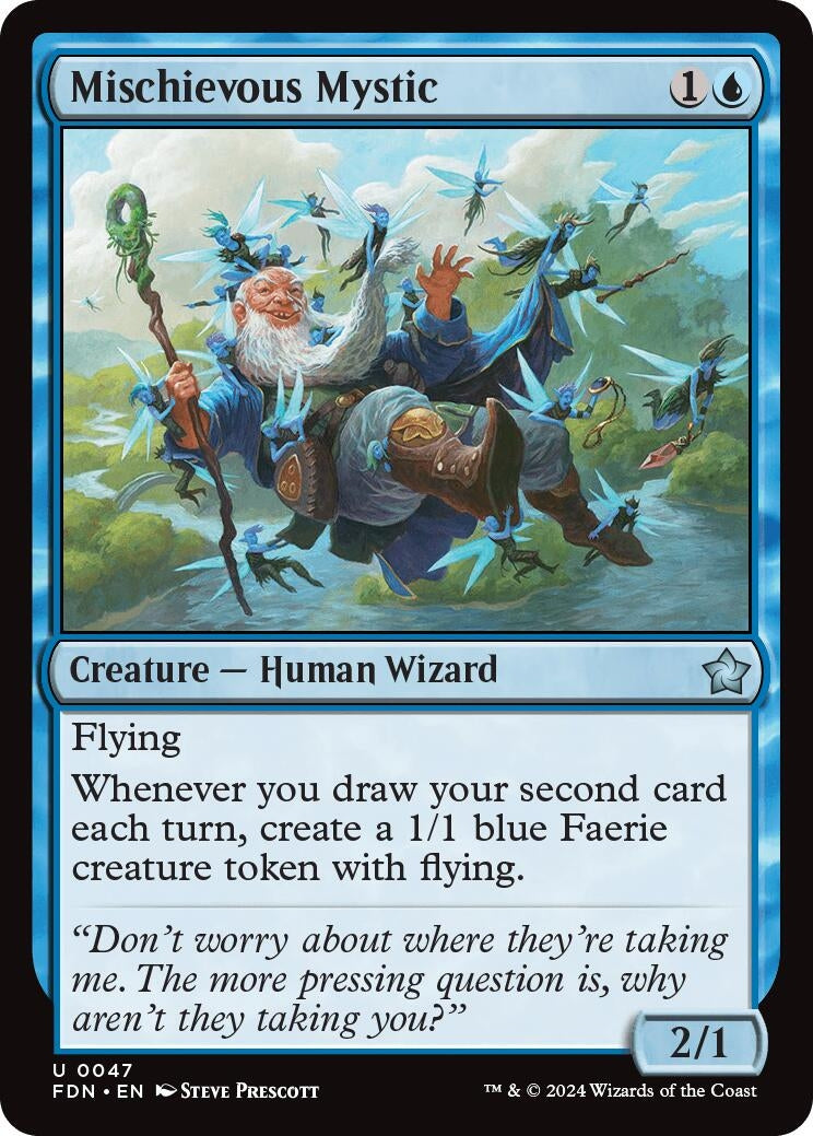 Image for Mischievous Mystic (47) (FDN) - Magic: The Gathering