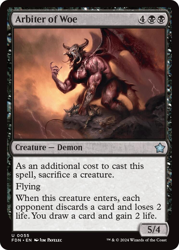 Image for Arbiter of Woe (55) (FDN) - Magic: The Gathering