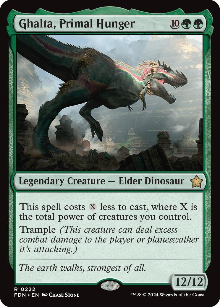 Image for Ghalta, Primal Hunger (222) (FDN) - Magic: The Gathering