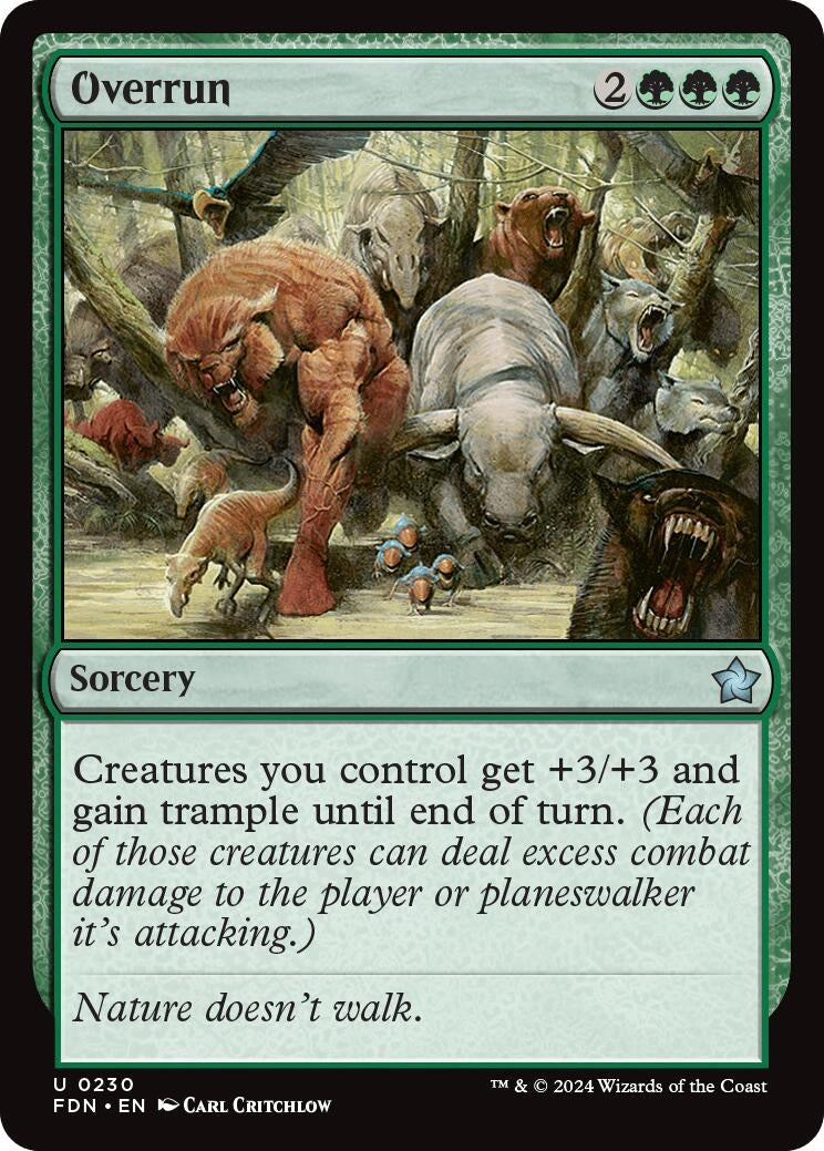 Image for Overrun (230) (FDN) - Magic: The Gathering