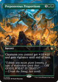 Image for Preposterous Proportions (Borderless) (Mana Foil) (400) (FDN) - Magic: The Gathering