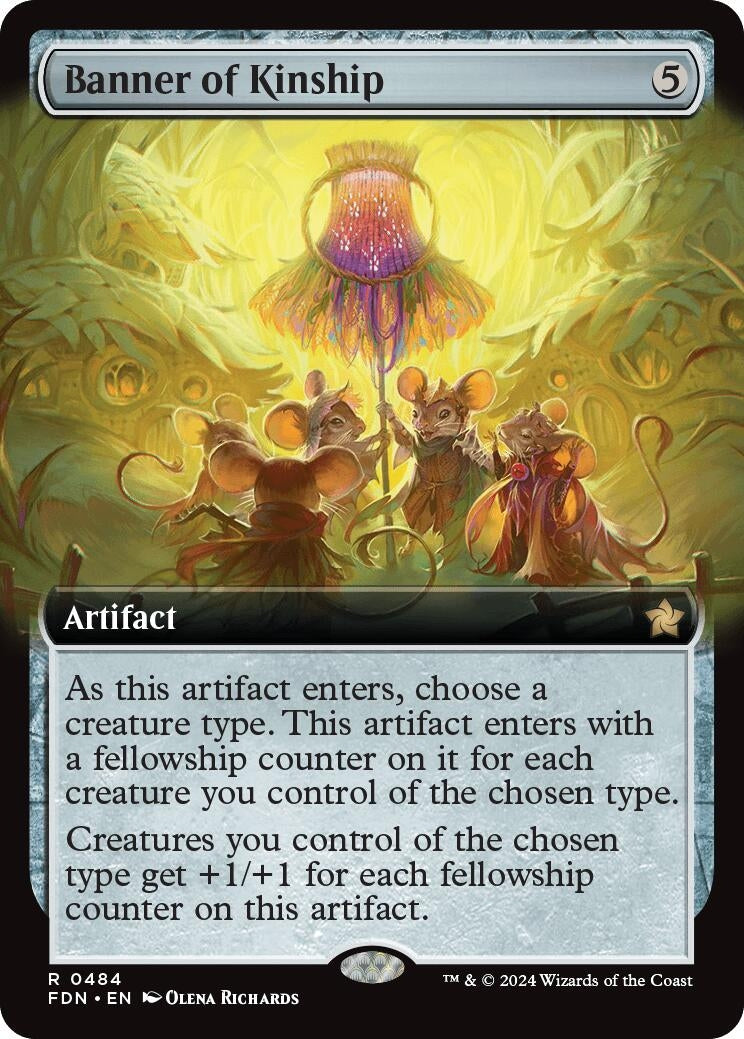 Image for Banner of Kinship (Extended Art) (484) (FDN) - Magic: The Gathering