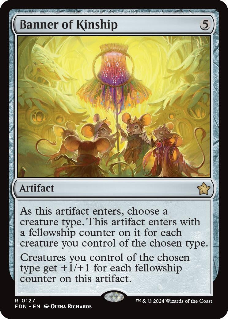 Image for Banner of Kinship (127) (FDN) - Magic: The Gathering
