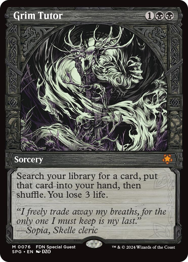 Image for Grim Tutor (Showcase) (76) (SPG) - Magic: The Gathering