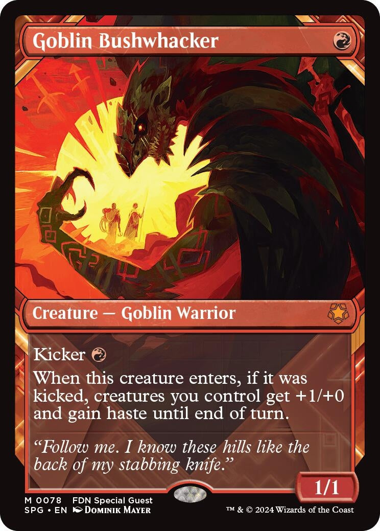 Image for Goblin Bushwhacker (Showcase) (78) (SPG) - Magic: The Gathering