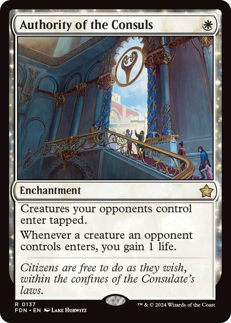 Image for Authority of the Consuls (137) (FDN) - Magic: The Gathering