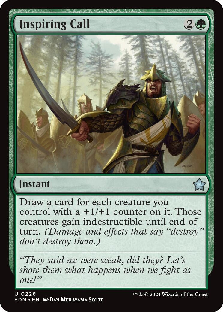 Image for Inspiring Call (226) (FDN) - Magic: The Gathering