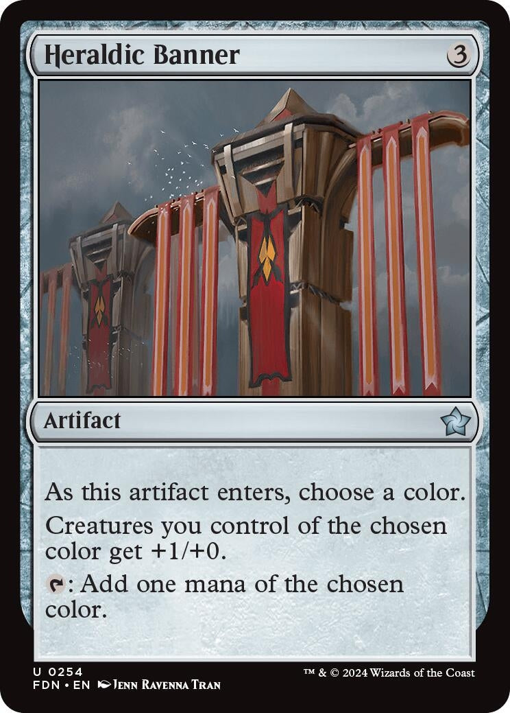 Image for Heraldic Banner (254) (FDN) - Magic: The Gathering