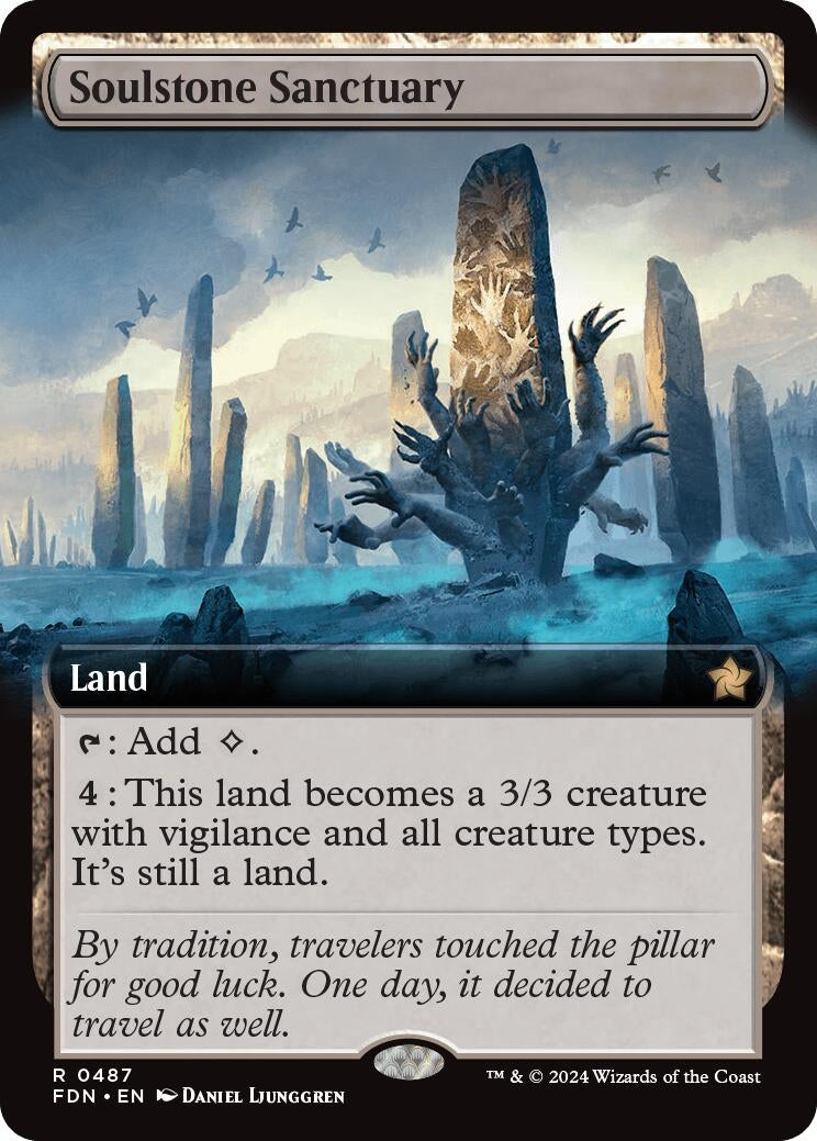 Image for Soulstone Sanctuary (Extended Art) (487) (FDN) - Magic: The Gathering