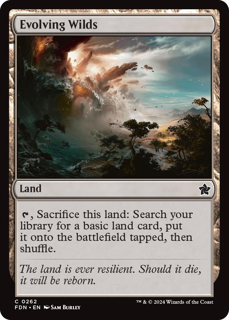Image for Evolving Wilds (262) (FDN) - Magic: The Gathering