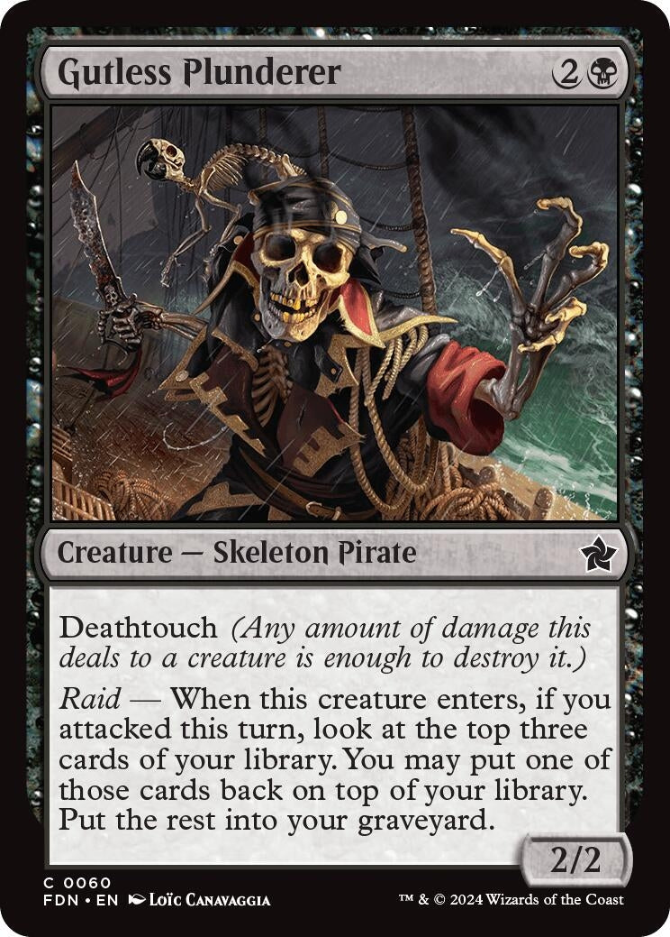 Image for Gutless Plunderer (60) (FDN) - Magic: The Gathering