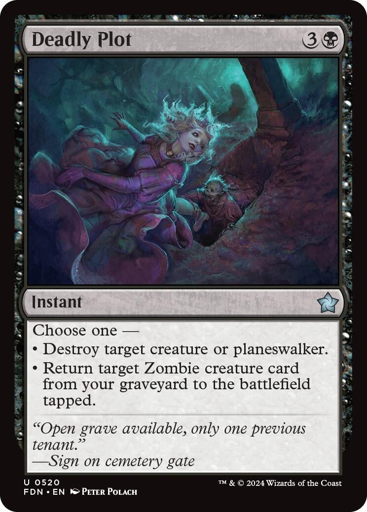 Image for Deadly Plot (520) (FDN) - Magic: The Gathering