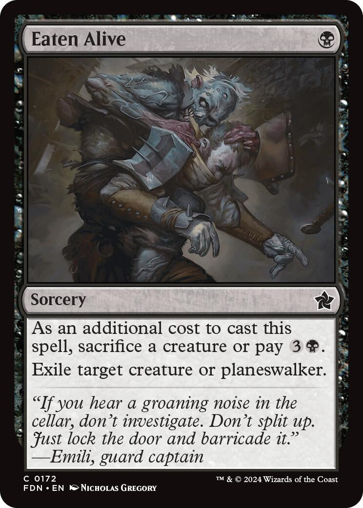 Image for Eaten Alive (172) (FDN) - Magic: The Gathering