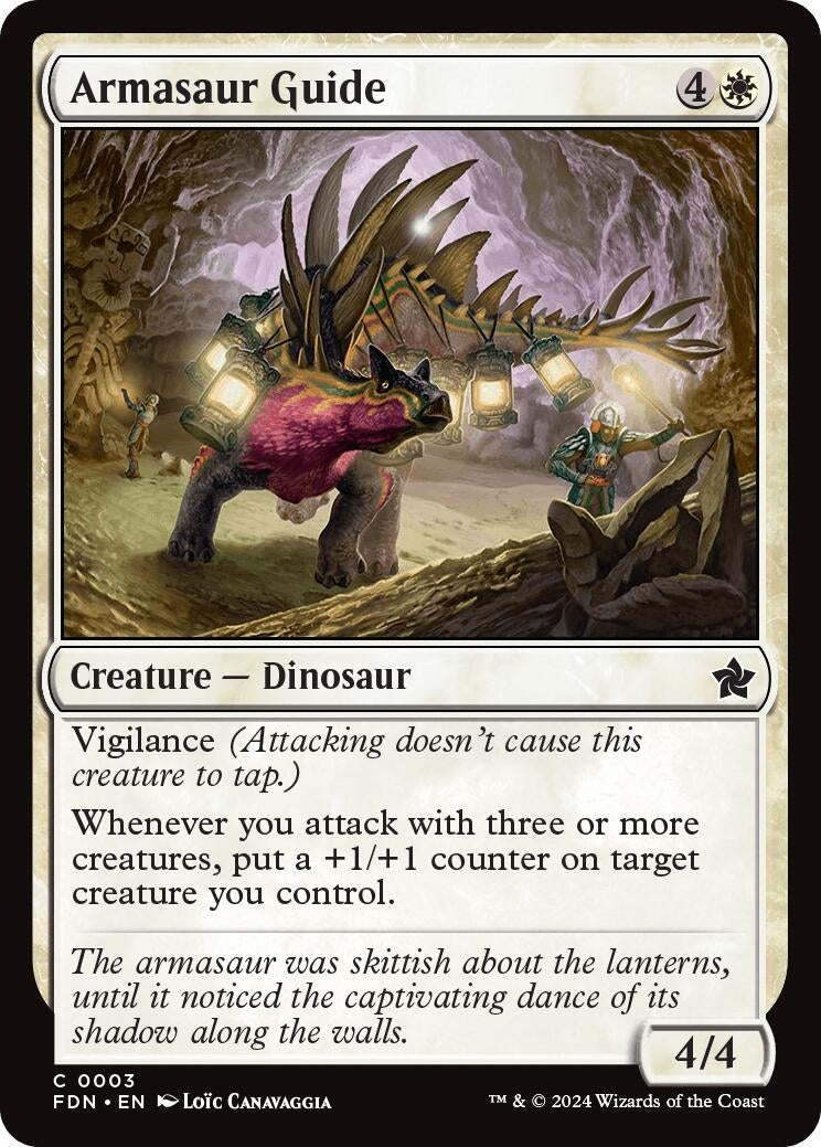 Image for Armasaur Guide (3) (FDN) - Magic: The Gathering