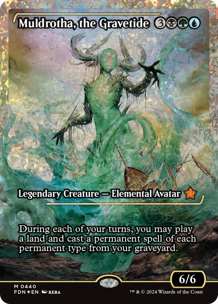 Image for Muldrotha, the Gravetide (Showcase) (Fracture Foil) (440) (FDN) - Magic: The Gathering