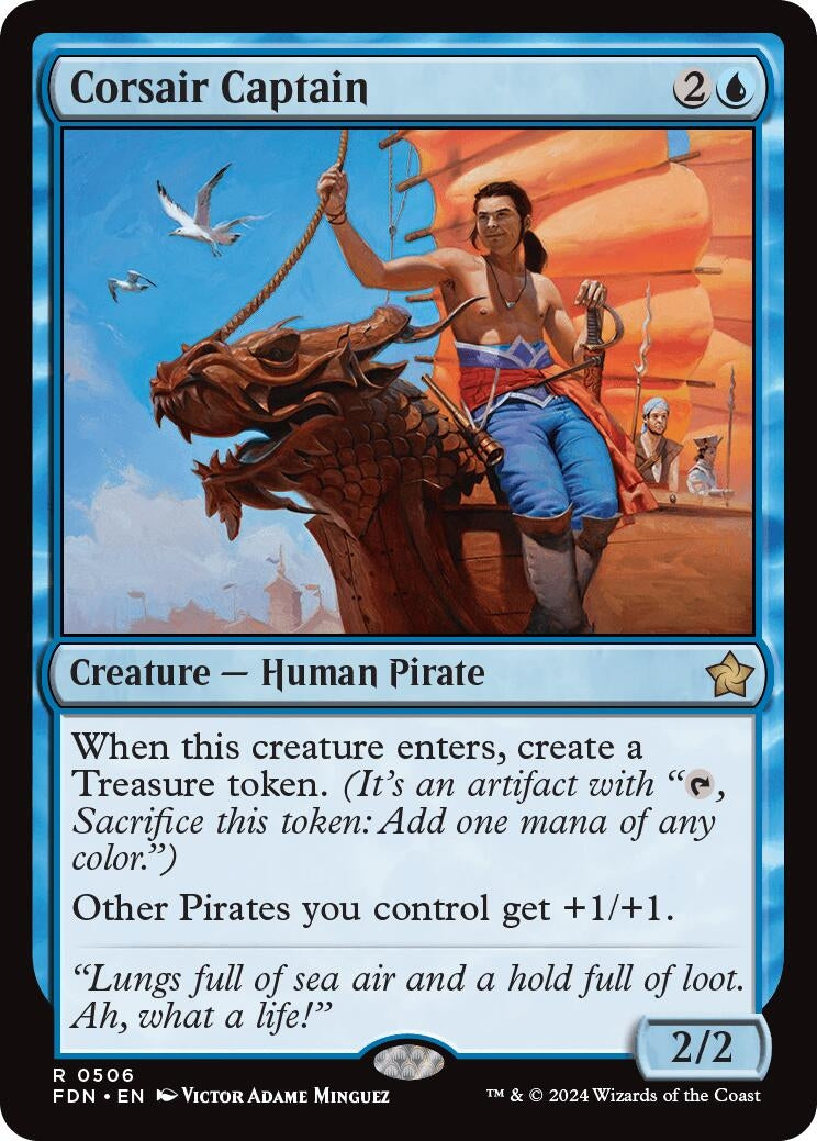 Image for Corsair Captain (506) (FDN) - Magic: The Gathering