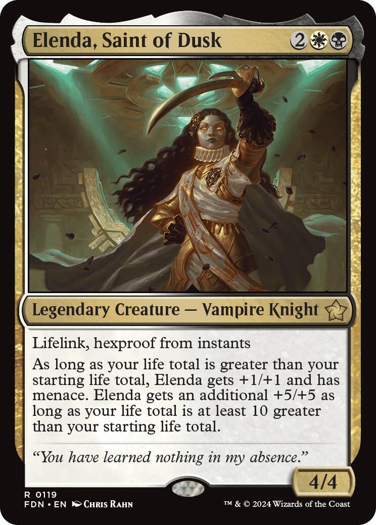 Image for Elenda, Saint of Dusk (119) (FDN) - Magic: The Gathering
