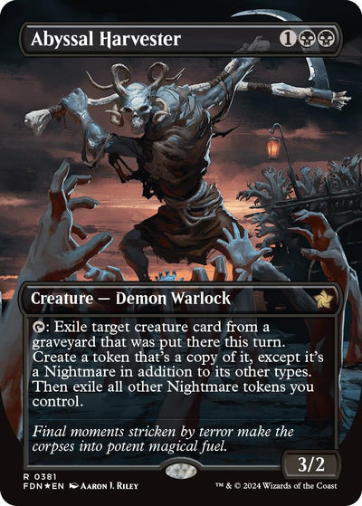 Abyssal Harvester (Borderless) (Mana Foil) (381) (FDN)