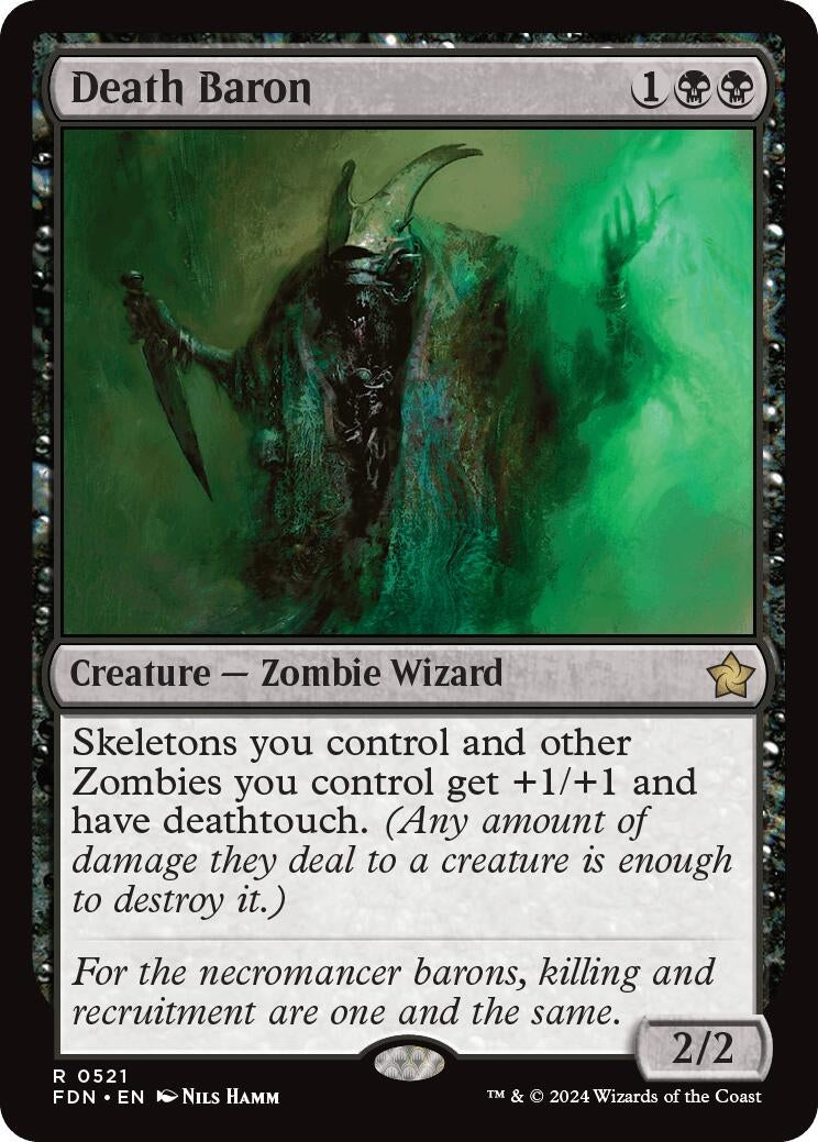Image for Death Baron (521) (FDN) - Magic: The Gathering